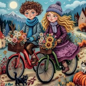 Delfy - Two Bikes Together 1000 Piece Puzzle