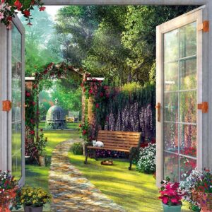 Schmidt - View of the Enchanted Garden 1000 Piece Puzzle