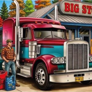 Delfy - Welcoming Truck Stop 1000 Piece Puzzle