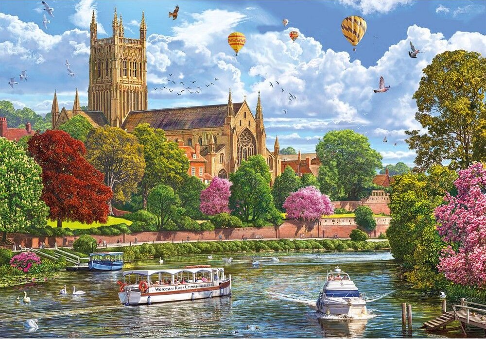 Gibsons - Worcester from the River 1000 Piece Puzzle
