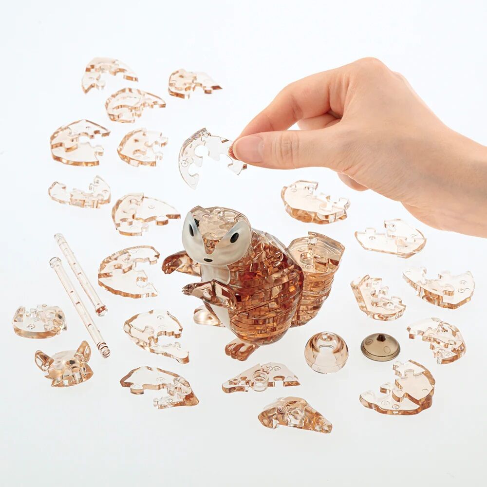 Crystal Puzzle - 3D Squirrel 55 Piece Puzzle - Image 2