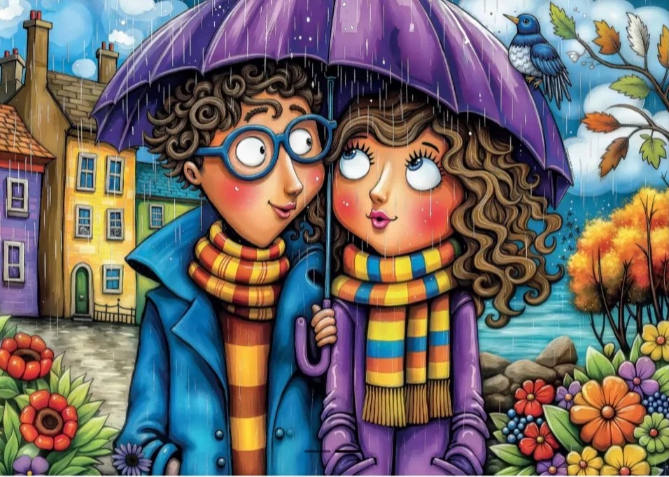Delfy - Under One Umbrella 1000 Piece Puzzle