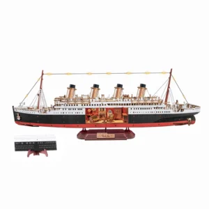 Robotime -1912 Eternal Atlantic Voyager (Titanic) 3D Wooden Puzzle Creation Kit