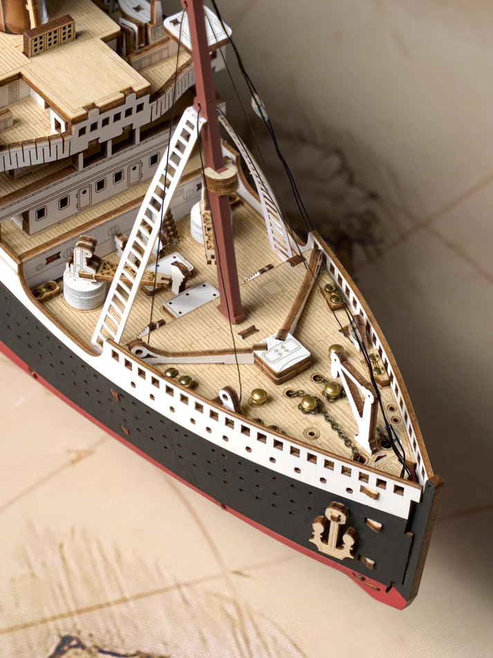 Robotime -1912 Eternal Atlantic Voyager (Titanic) 3D Wooden Puzzle Creation Kit - Image 5