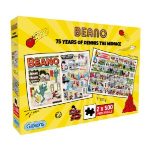 Gibsons - 75 Years of Dennis the Menace 2 x 500 Piece Puzzles