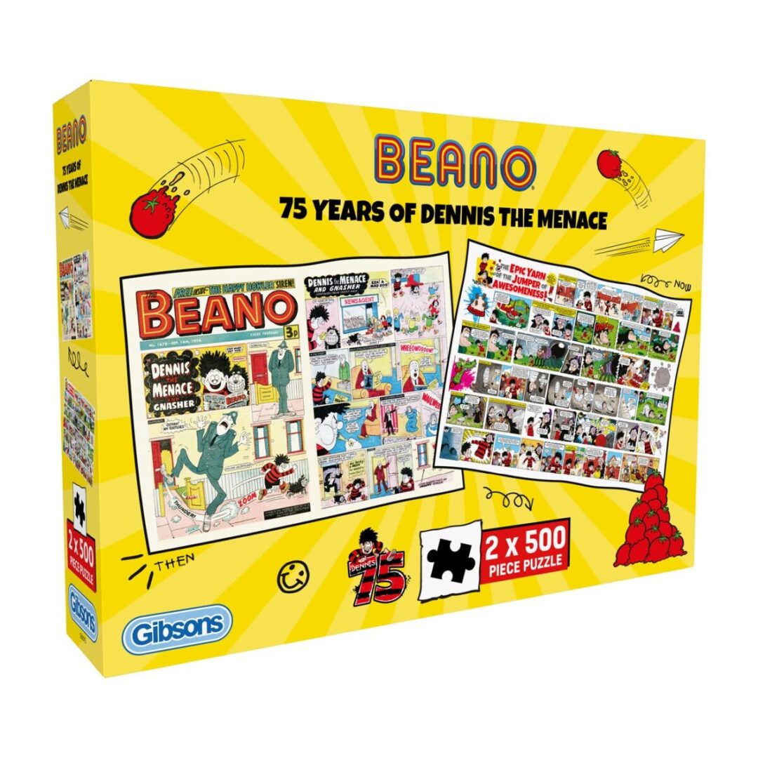 Gibsons - 75 Years of Dennis the Menace 2 x 500 Piece Puzzles