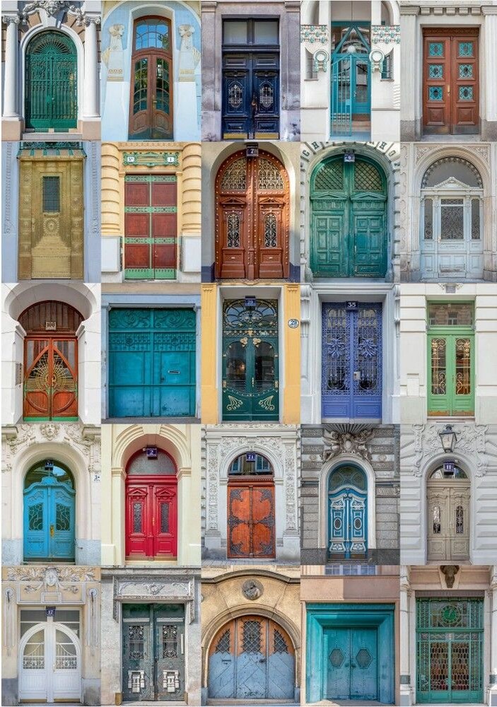 Piatnik - Art Nouveau Doors 1000 Piece Puzzle