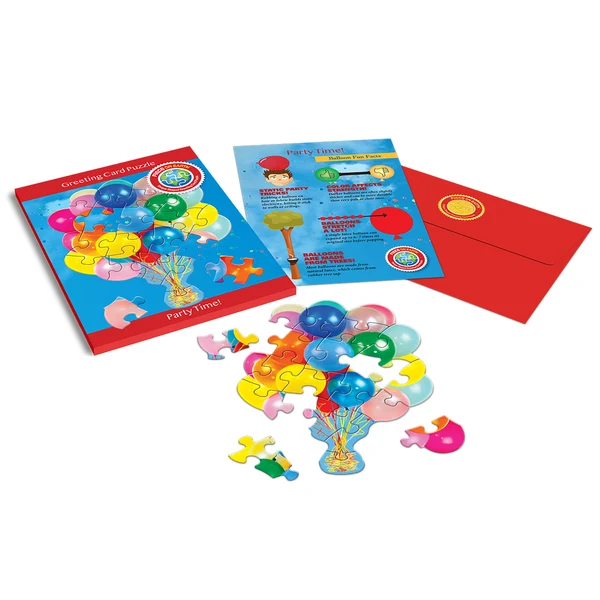 Madd Capp - Jigsaw Puzzle Greeting Card - Balloons 20 Piece & Envelope - Image 2