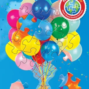 Madd Capp - Jigsaw Puzzle Greeting Card - Balloons 20 Piece & Envelope