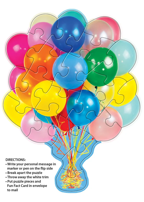 Madd Capp - Jigsaw Puzzle Greeting Card - Balloons 20 Piece & Envelope - Image 5