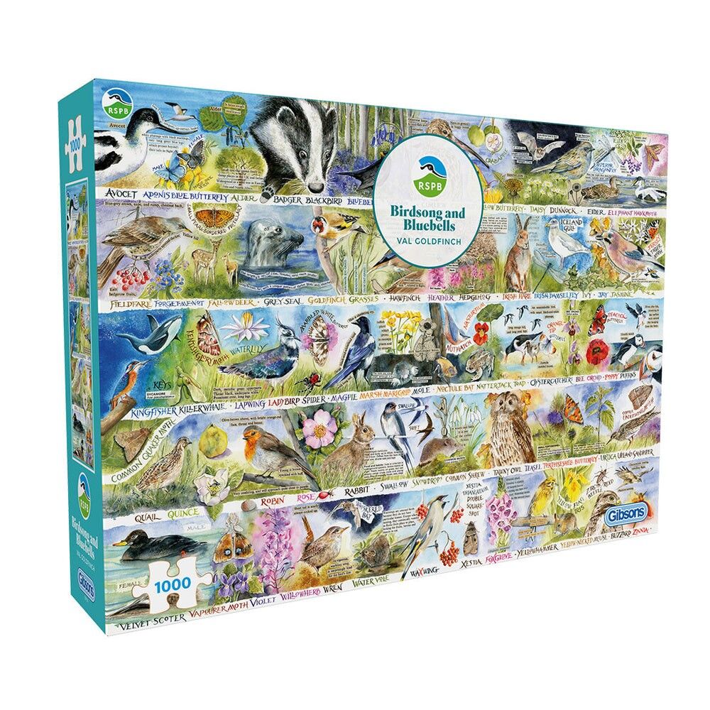 Gibsons - RSPB: Birdsong & Bluebell 1000 Piece Puzzle - Image 2