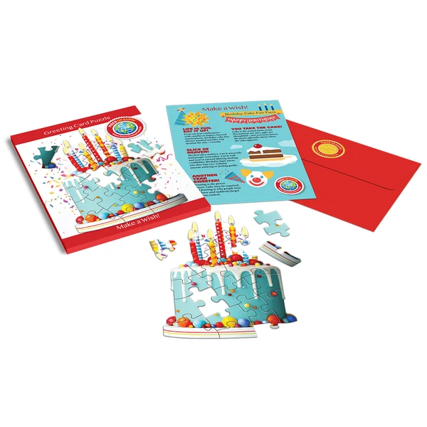 Madd Capp - Jigsaw Puzzle Greeting Card - Birthday Cake 20 Piece & Envelope - Image 2