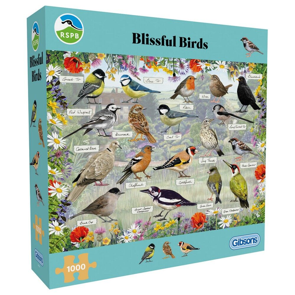 Gibsons - Blissful Birds 1000 Piece Puzzle - Image 2