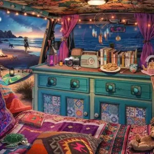 Ravensburger - View from my Window No 2: Camper Van 1000 Piece Puzzle