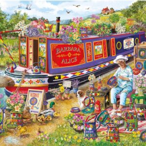 Gibsons - Canal Boat Blooms 500 XL Piece Puzzle