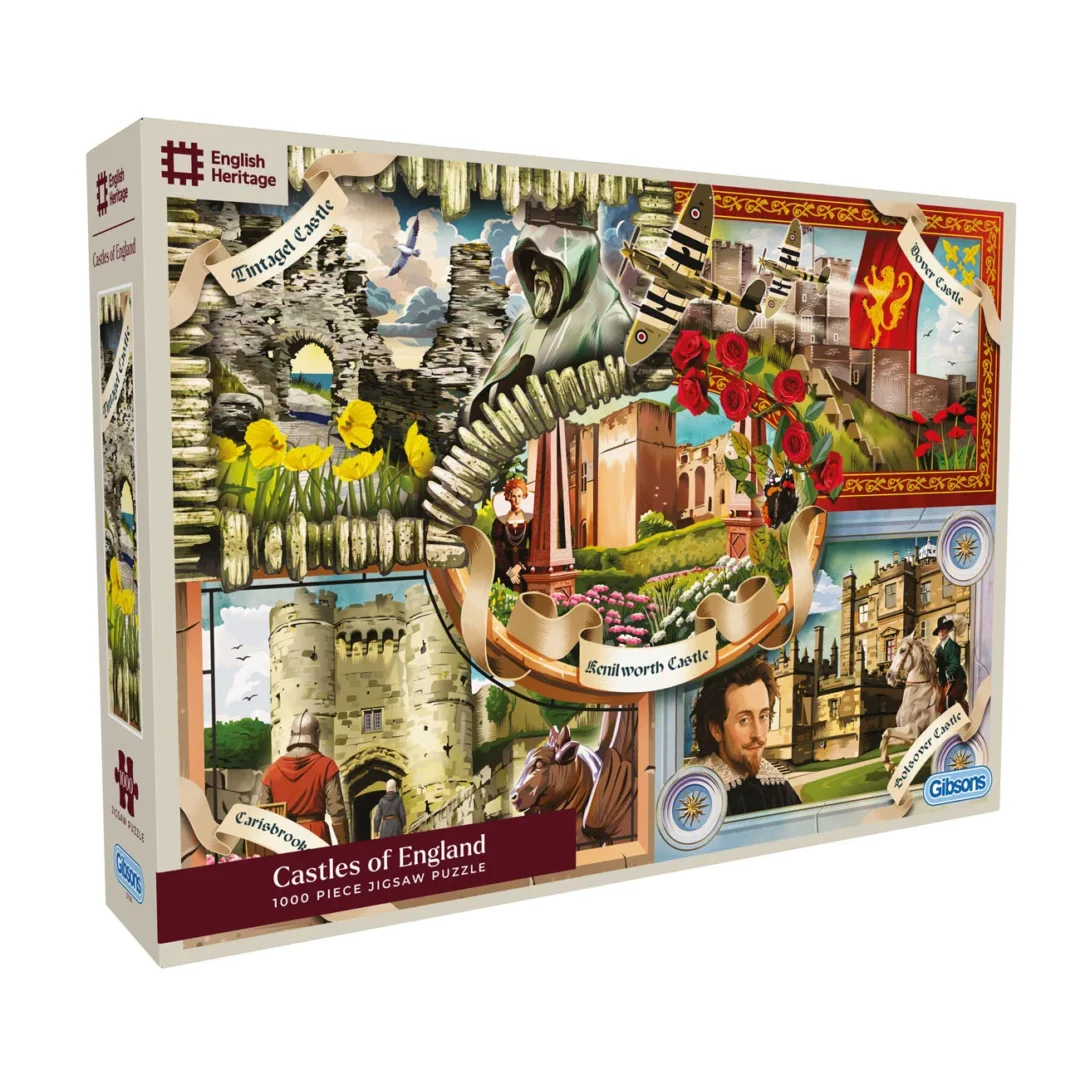 Gibsons - English Heritage, Castles of England 1000 Piece Puzzle - Image 2