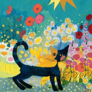 Schmidt - Cat in a Sea of Blossoms (Wachtmeister) 1000 Piece Puzzle