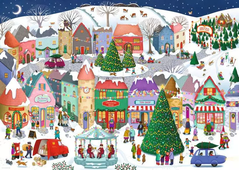 Ravensburger - Christmas Town 1000 Piece Puzzle