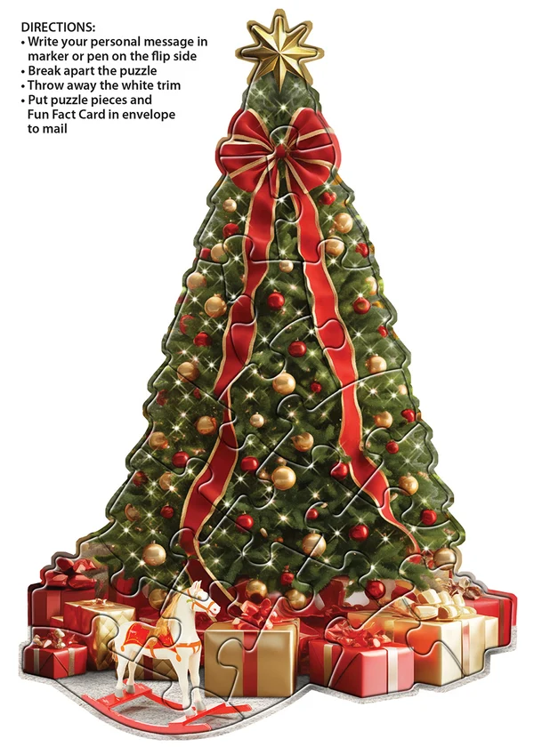 Madd Capp - Jigsaw Puzzle Greeting Card - Christmas Tree 20 Piece & Envelope - Image 6