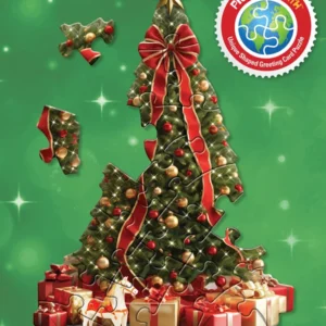 Madd Capp - Jigsaw Puzzle Greeting Card - Christmas Tree 20 Piece & Envelope