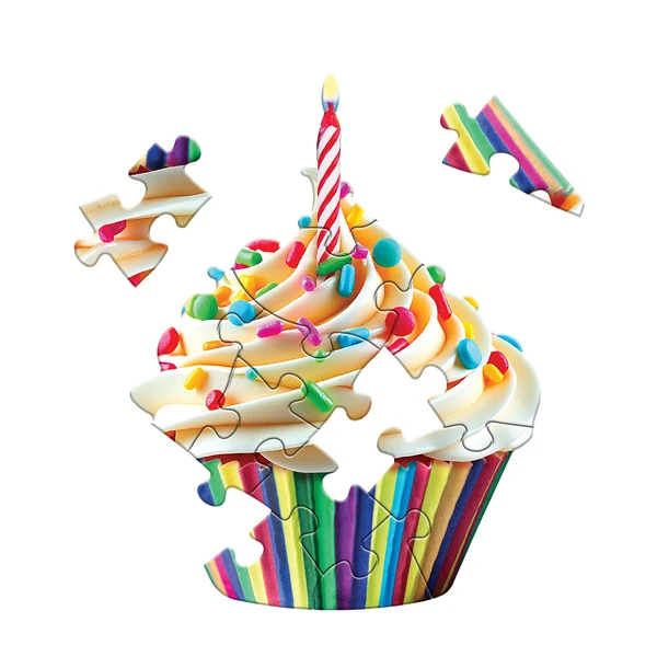 Madd Capp - Jigsaw Puzzle Greeting Card - Cupcake 12 Piece & Envelope - Image 6