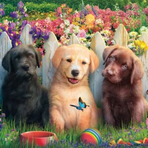 Schmidt - Cute Puppies Scene 1000 Piece Puzzle