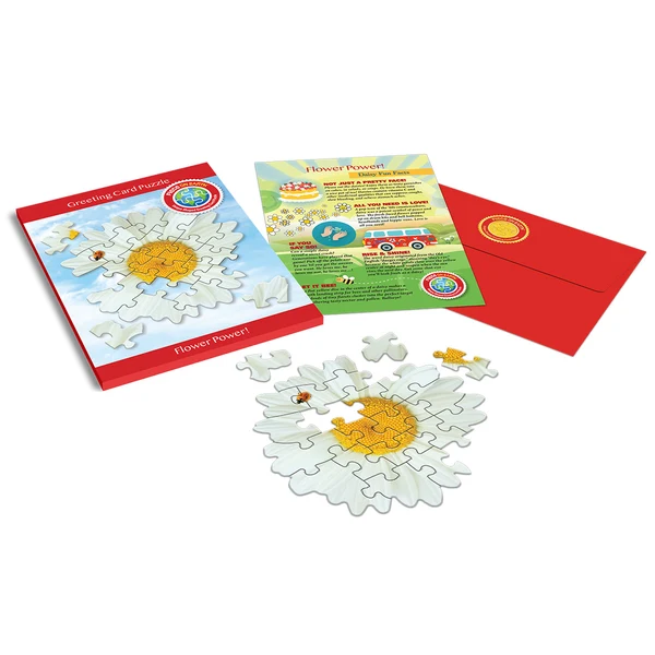 Madd Capp - Jigsaw Puzzle Greeting Card - Daisy 20 Piece & Envelope - Image 2