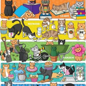 Cobble Hill - Doodlecat Days 100 Piece Puzzle