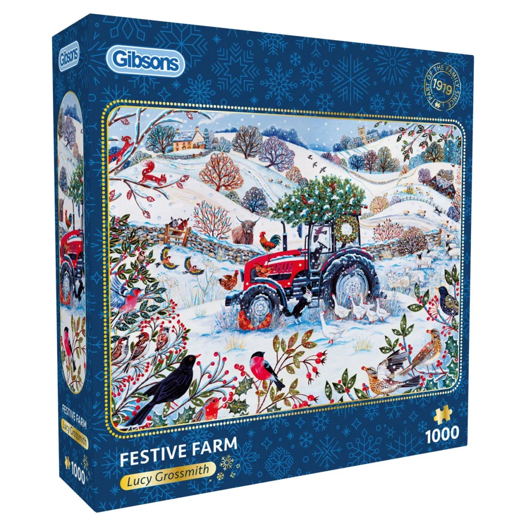 Gibsons - Festive Farm 1000 Piece Puzzle - Image 2