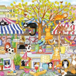 Gibsons - Flea Market Moggies 1000 Piece Puzzle