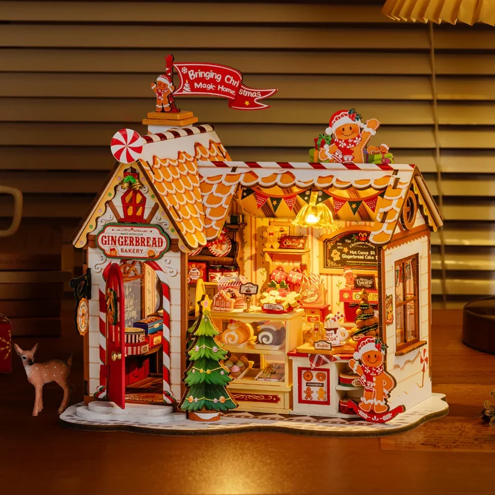Robotime - Gingerbread House DIY Miniature Kit - Image 3