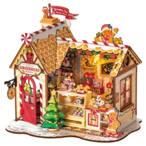 Robotime - Gingerbread House DIY Miniature Kit