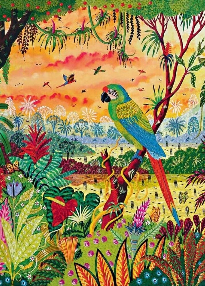 Piatnik - Great Green Macaw 1000 Piece Puzzle