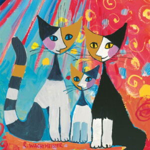Schmidt - Happy Cat Family (Wachtmeister) 1000 Piece Puzzle