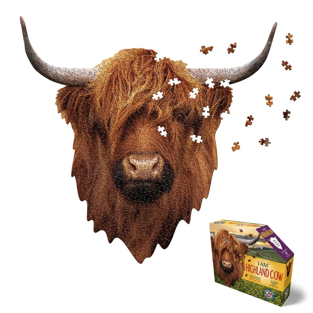 Madd Capp - I am Highland Cow 550 Piece Shaped Puzzle - Image 2