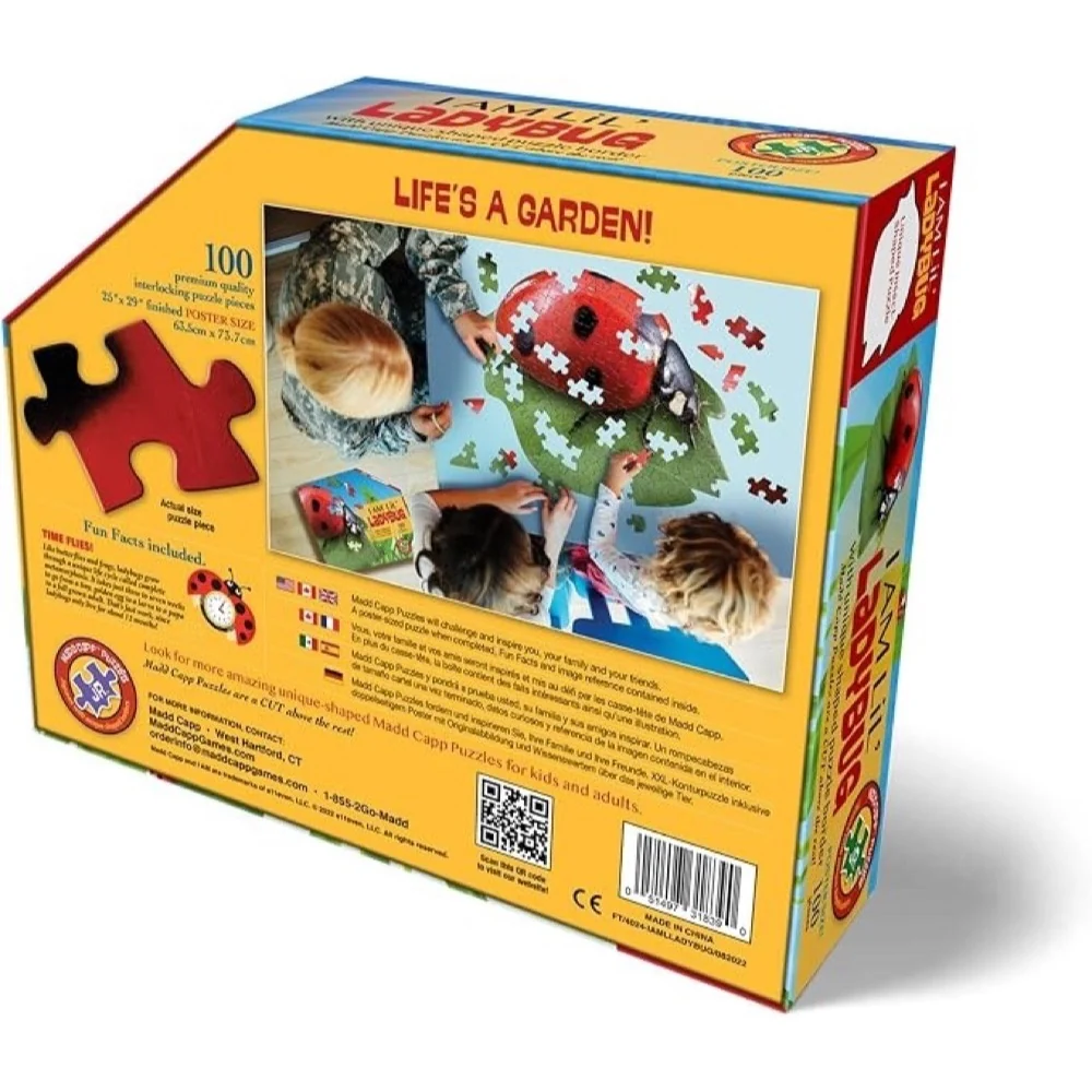 Madd Capp - I am Lil' Ladybug 100 Piece Shaped Puzzle - Image 3