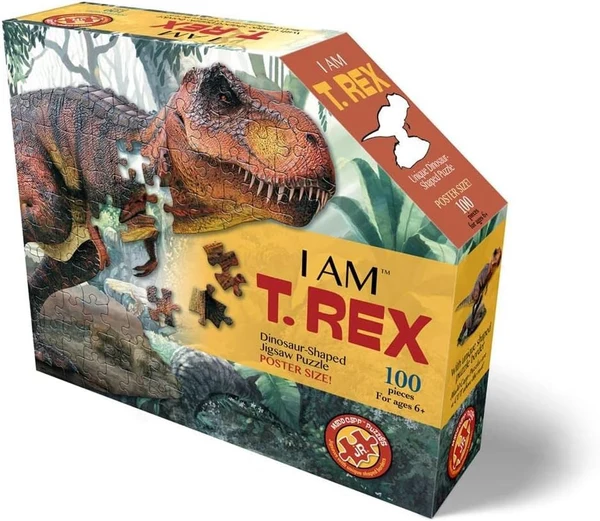 Madd Capp - I am T. Rex 100 Piece Shaped Puzzle