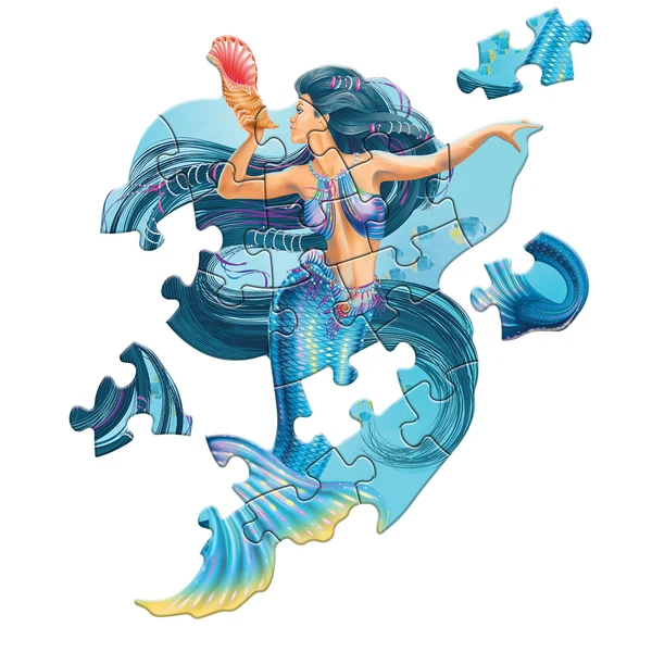 Madd Capp - Jigsaw Puzzle Greeting Card - Mermaid 20 Piece & Envelope - Image 6