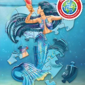 Madd Capp - Jigsaw Puzzle Greeting Card - Mermaid 20 Piece & Envelope
