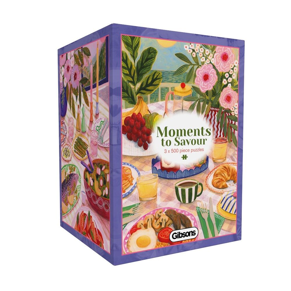 Gibsons - Moments to Savour 3 x 500 Piece Puzzles