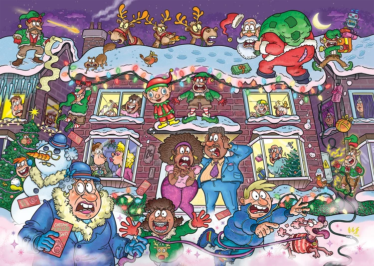Holdson - Wasgij Christmas 22 - Not So Silent Night 1000 Piece Puzzle