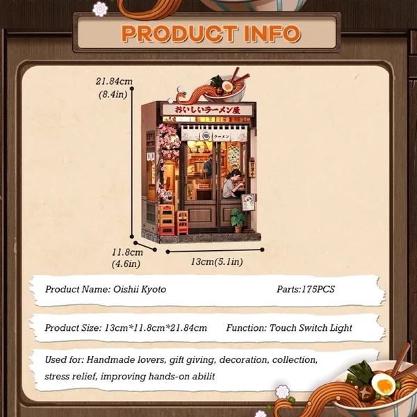 CuteBee - Oishii Kyoto DIY Book Nook Kit - Image 6