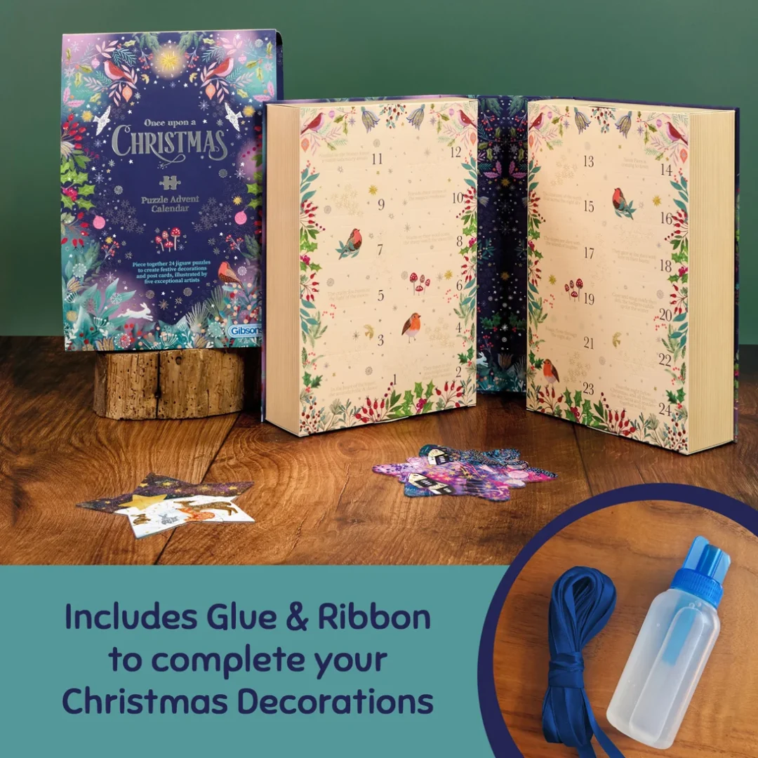 Gibsons - Once Upon a Christmas Advent Calendar 2026 - 24 Mini Jigsaw Puzzles - Image 2