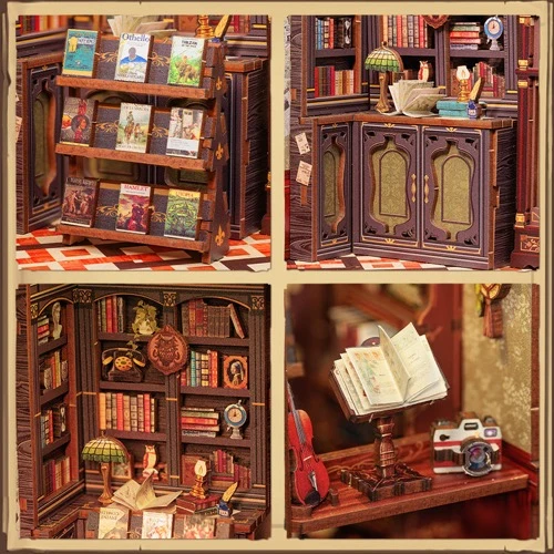 CuteBee - Owl Bookstore DIY Book Nook Kit - Image 3