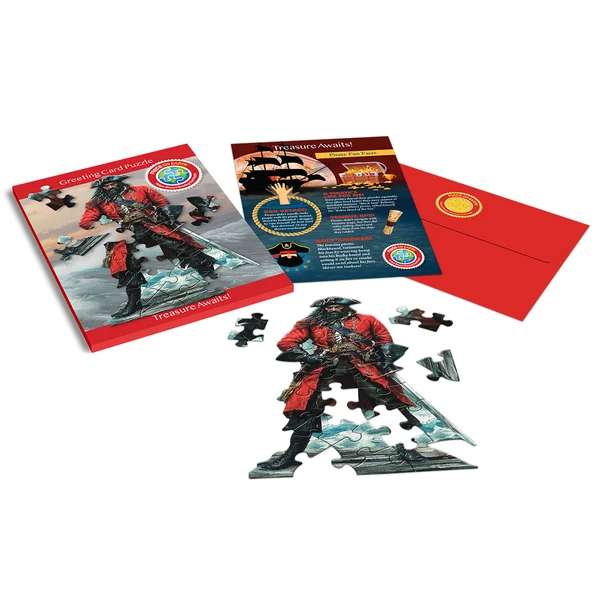 Madd Capp - Jigsaw Puzzle Greeting Card - Pirate 20 Piece & Envelope - Image 2