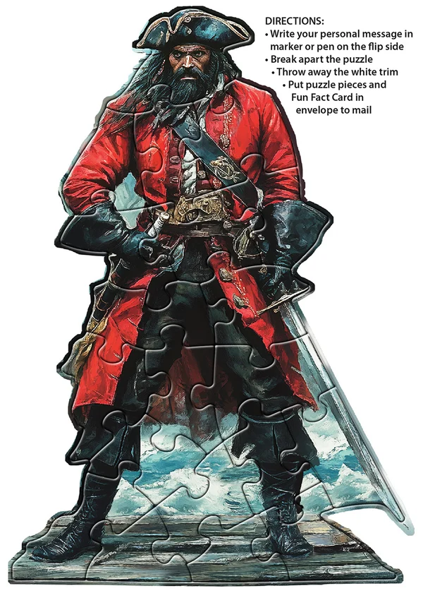 Madd Capp - Jigsaw Puzzle Greeting Card - Pirate 20 Piece & Envelope - Image 4