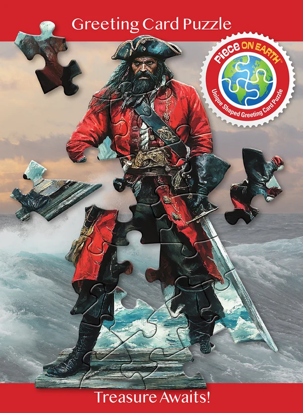 Madd Capp - Jigsaw Puzzle Greeting Card - Pirate 20 Piece & Envelope
