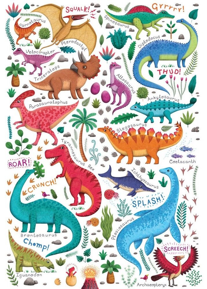 Cobble Hill - Rawr! 100 Piece Puzzle