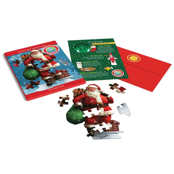 Madd Capp - Jigsaw Puzzle Greeting Card - Santa 20 Piece & Envelope - Image 2