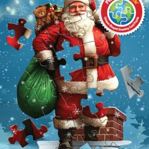 Madd Capp - Jigsaw Puzzle Greeting Card - Santa 20 Piece & Envelope